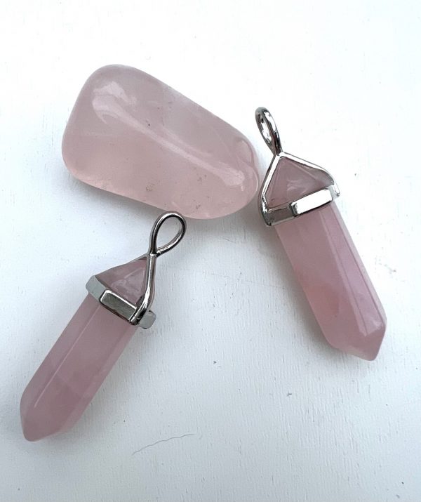 rose quartz pendants