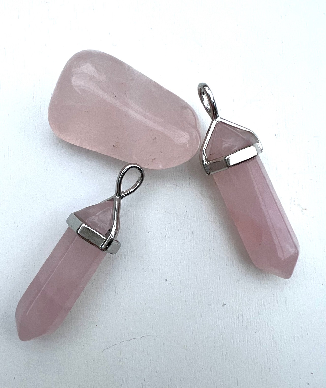 rose quartz pendants