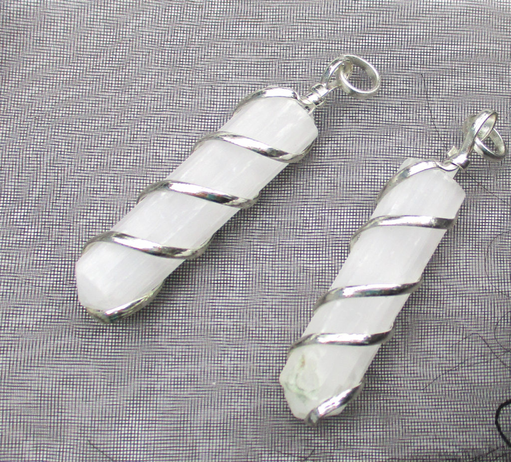 selenite jewelry