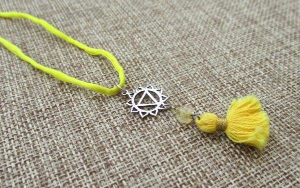 Solar Plexus Chakra Charm Necklace