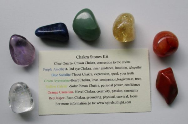 Chakra Kit with 7 Gemstones to balance your chakras - Image 2