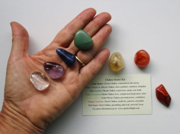 Chakra Kit with 7 Gemstones to balance your chakras