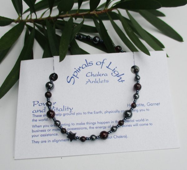 Power And Vitality Chakra Anklet To Balance The Root Chakra– 1st Chakra