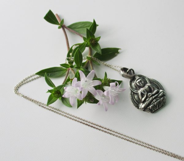 Sterling Silver Buddha Pendant With Chain 20 %Off! - Image 2