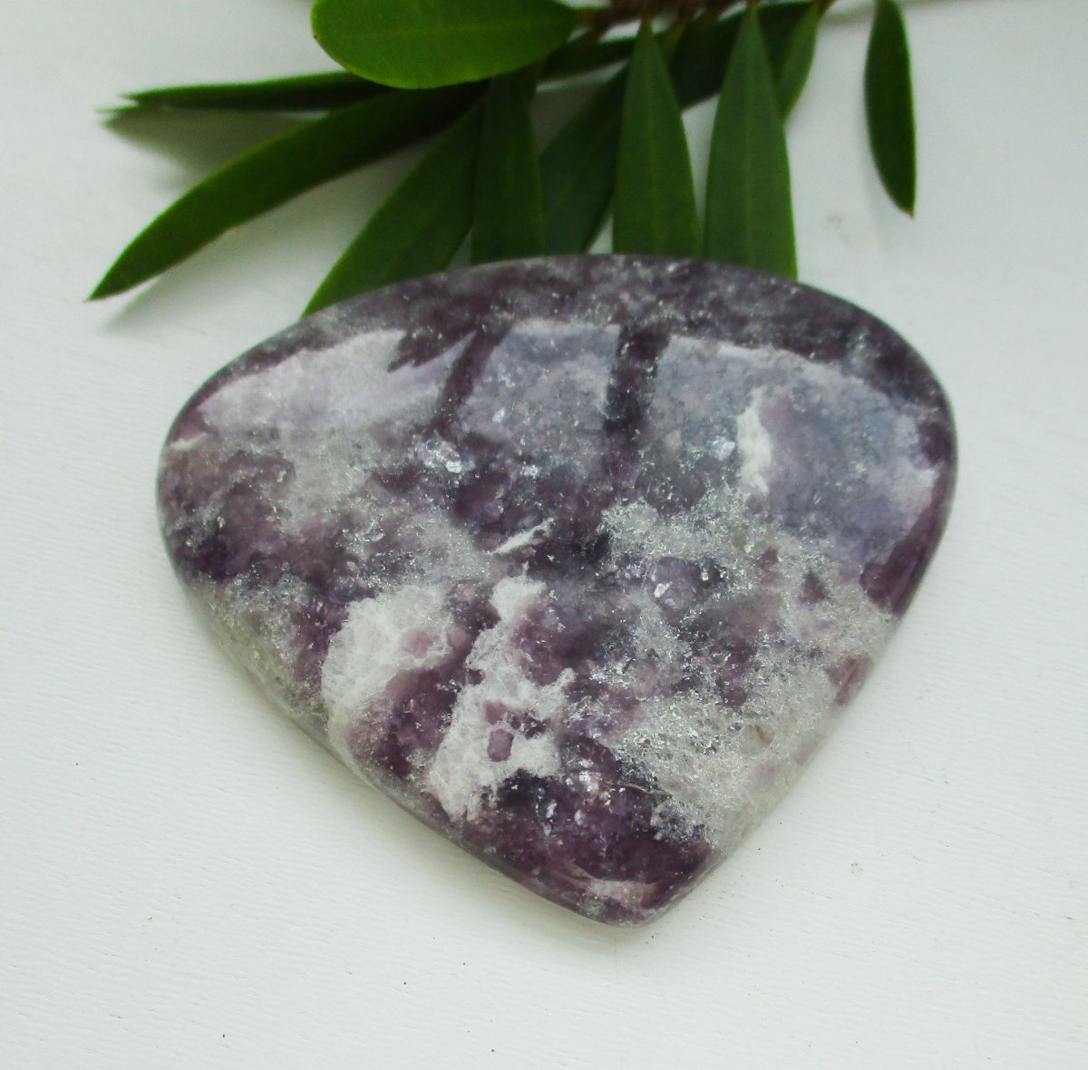 lepidolite, cabochon