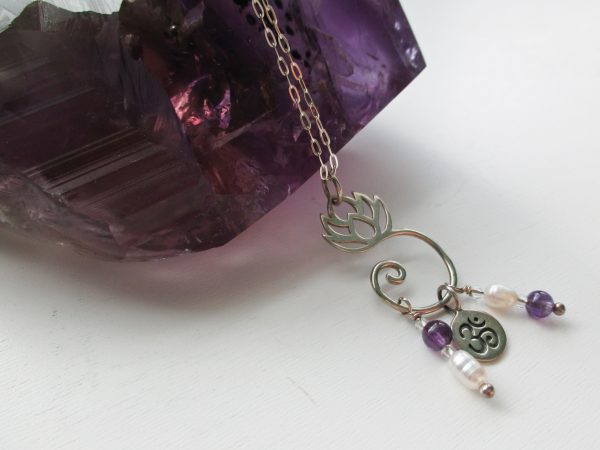 Lotus Charm Holder With OM Charms - Image 2