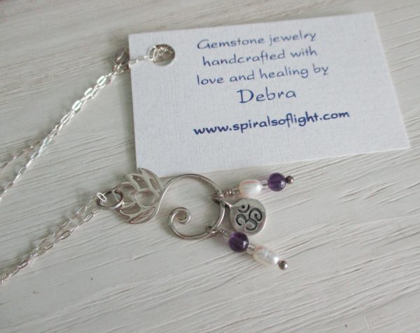 Lotus Charm Holder With OM Charms - Image 3