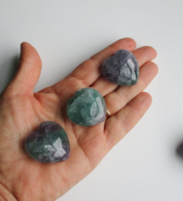 fluorite hearts,