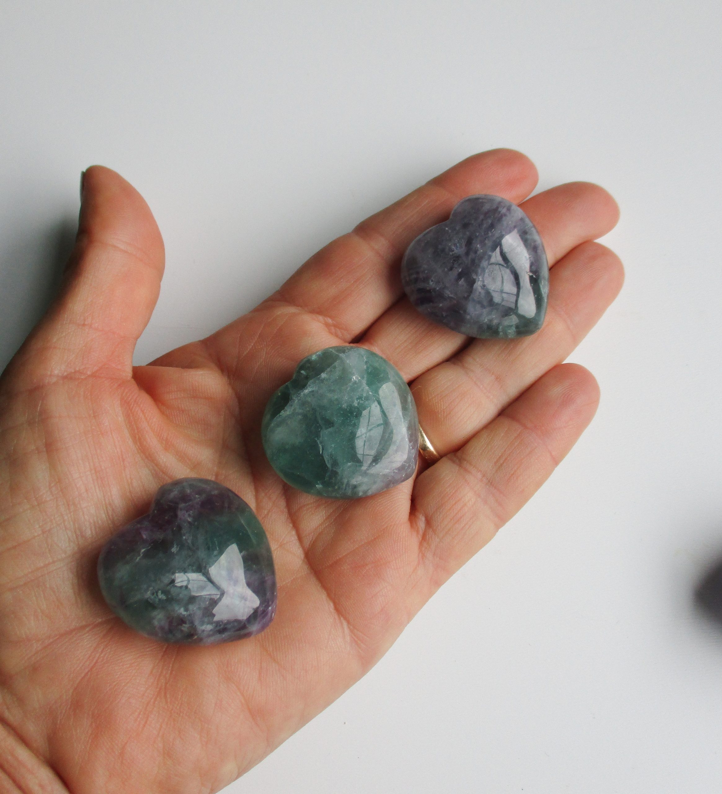 fluorite hearts,