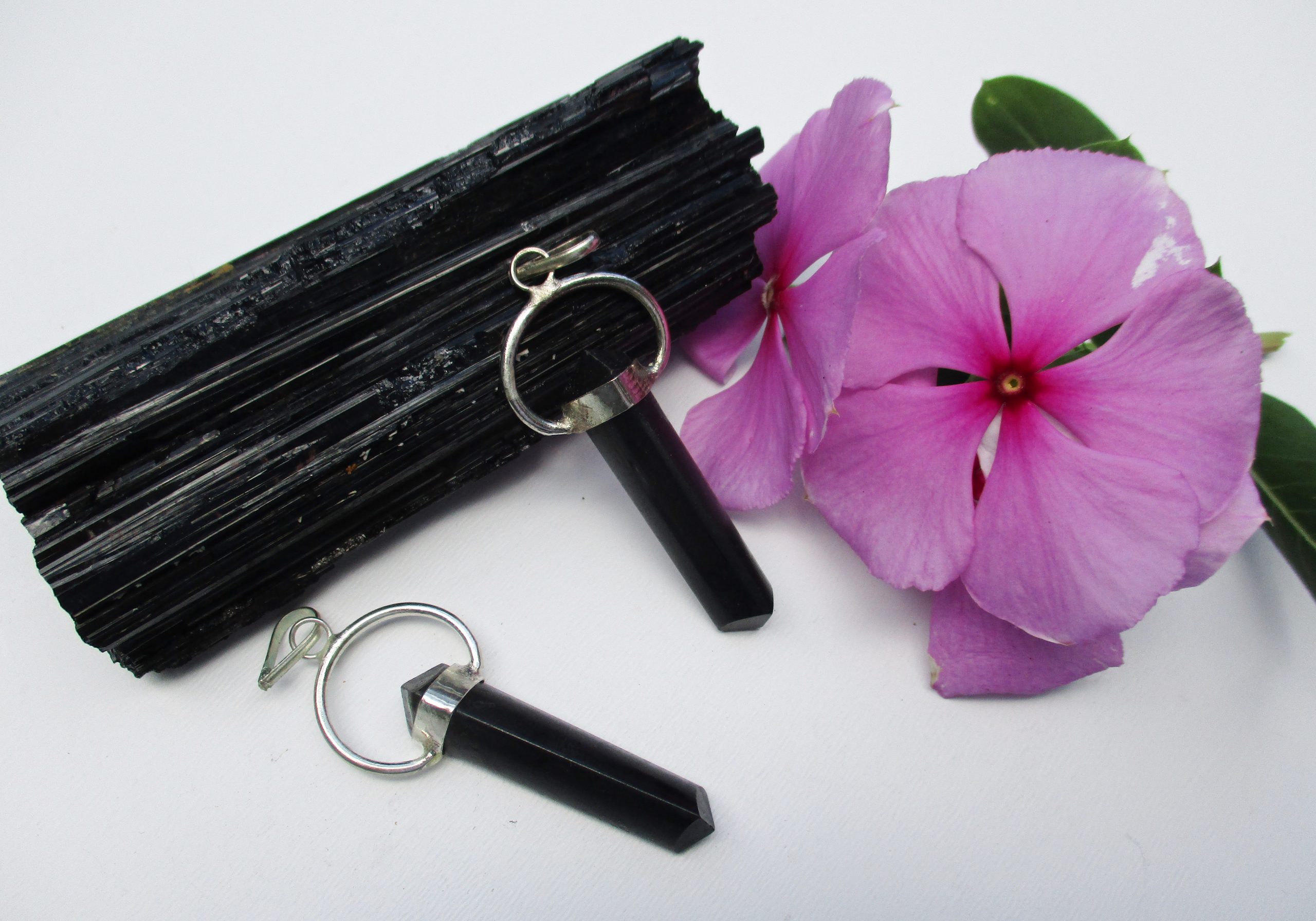 black tourmaline pendant