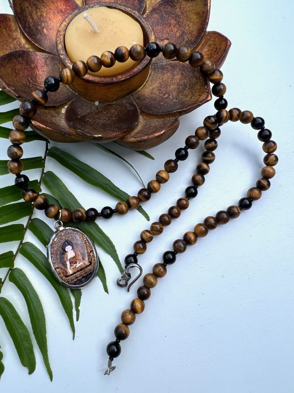Buddha Pendant with Tiger Eye Beads - Image 2