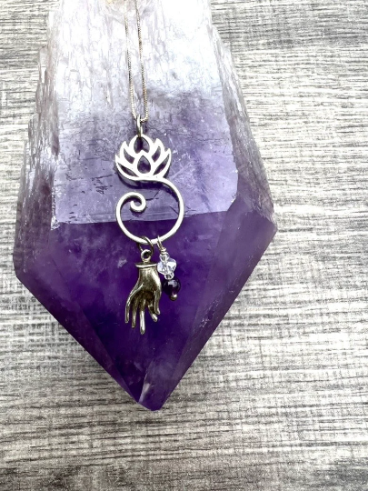 mudra charm necklace