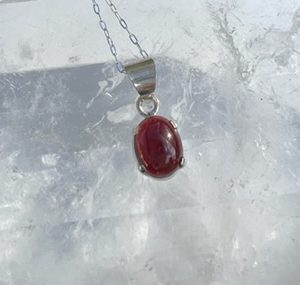 garnet pendant
