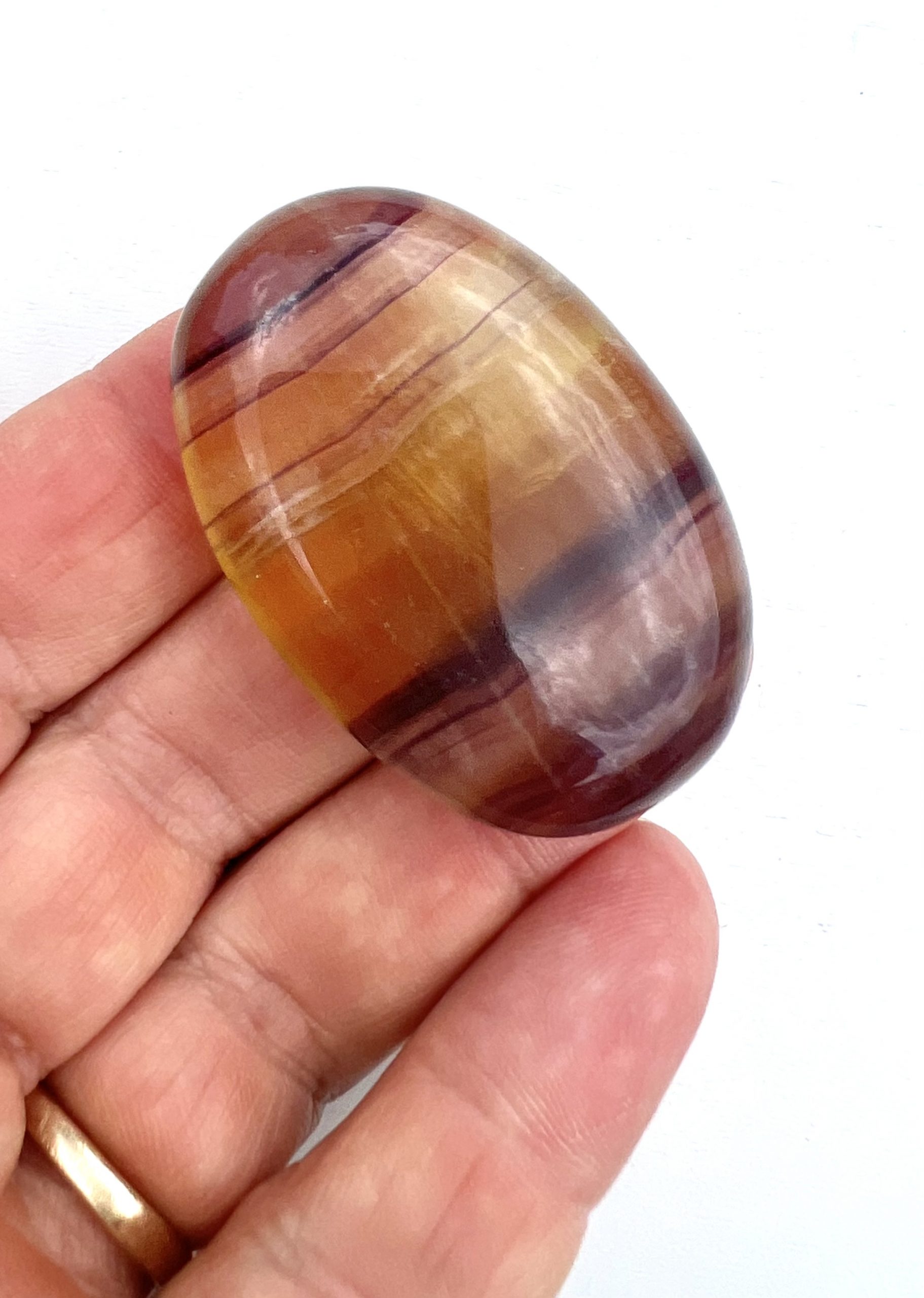 Flourite Palm Stone