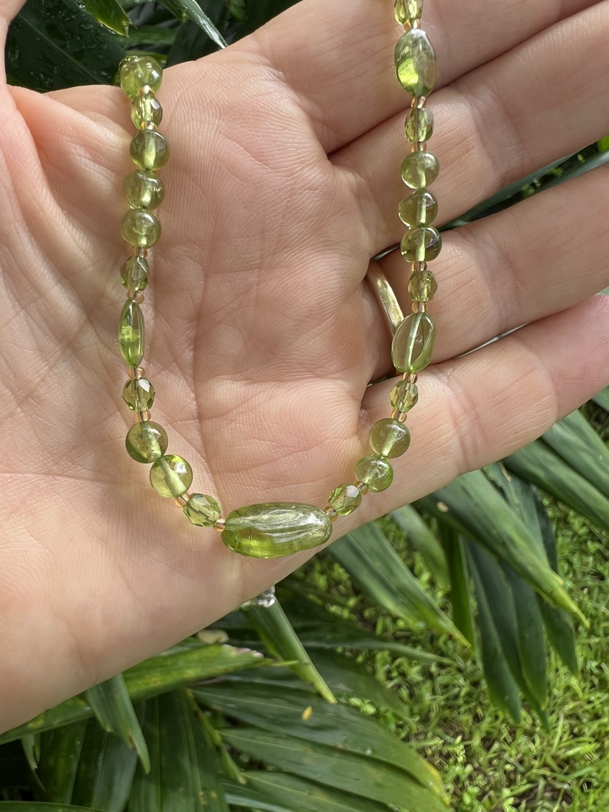 Peridot necklace