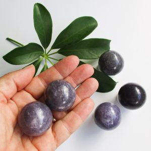 Lepidolite spheres