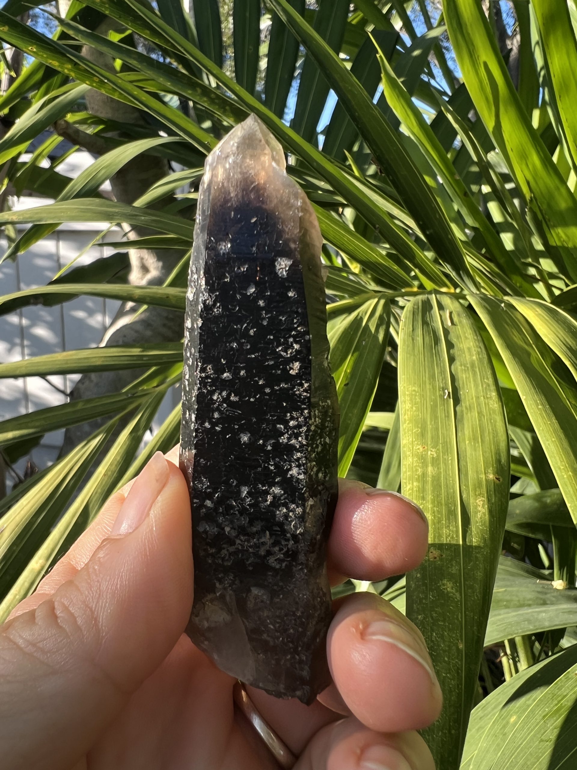 smoky quartz crystal