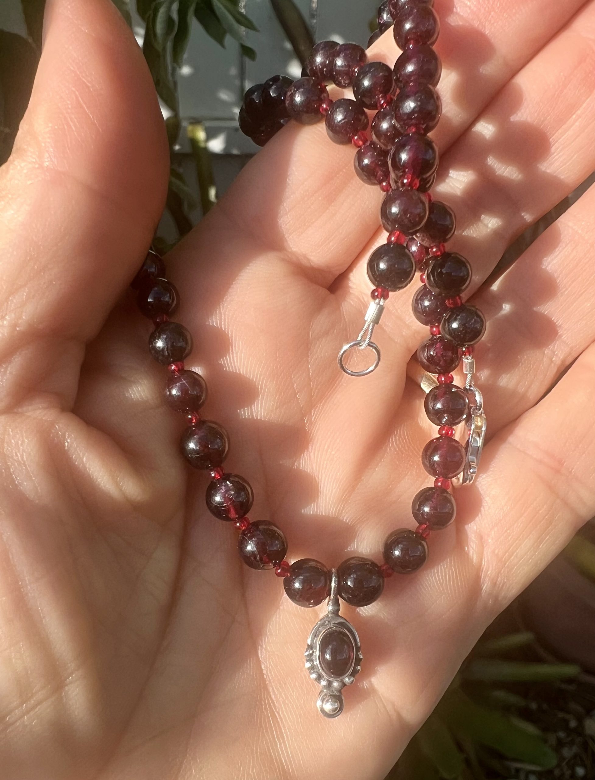 Garnet jewelry