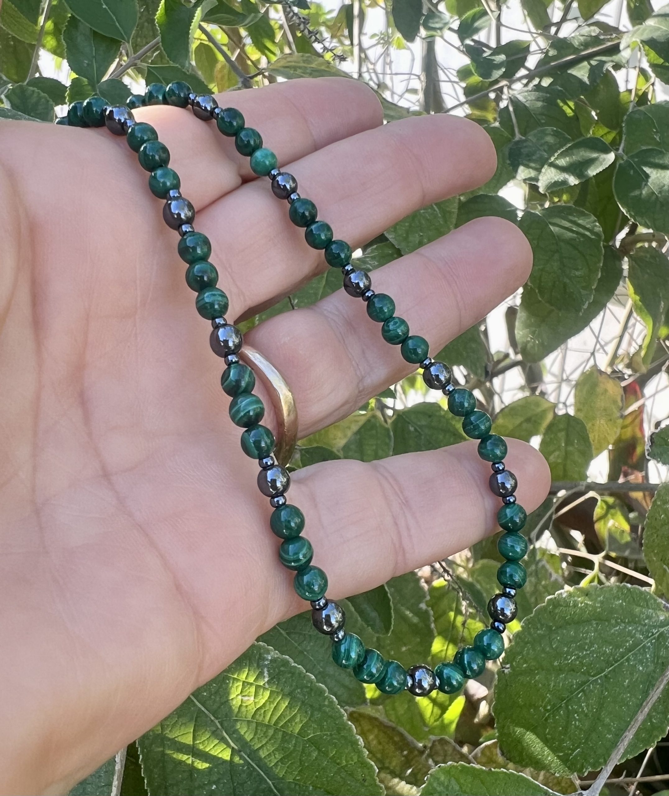 malachite necklace