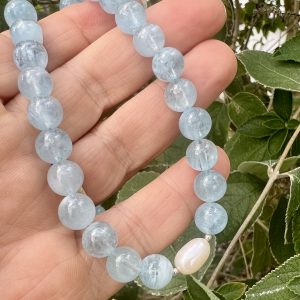 Aquamarine necklace