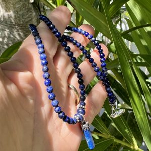 Lapis crystal necklace