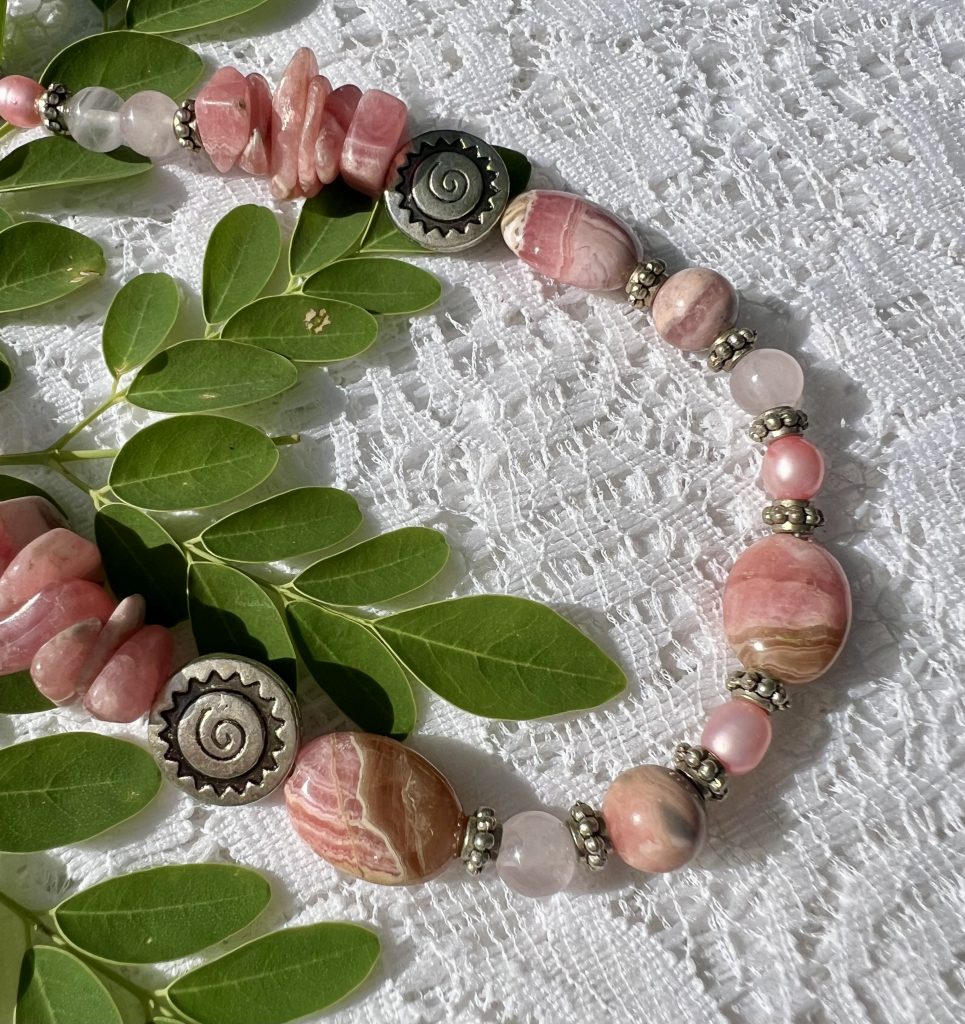 Rhodochrosite necklace