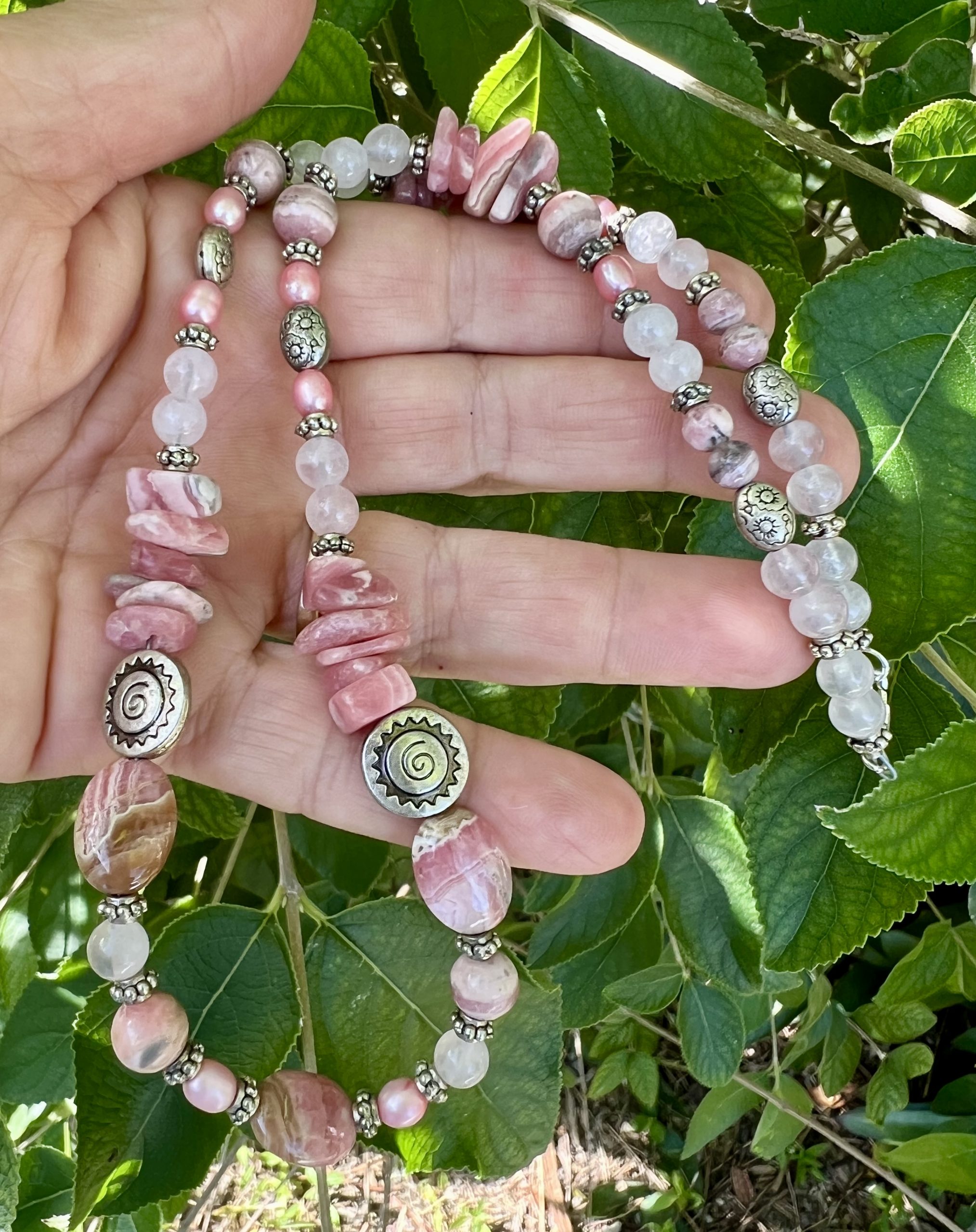 Rhodochrosite necklace rhodochrosite