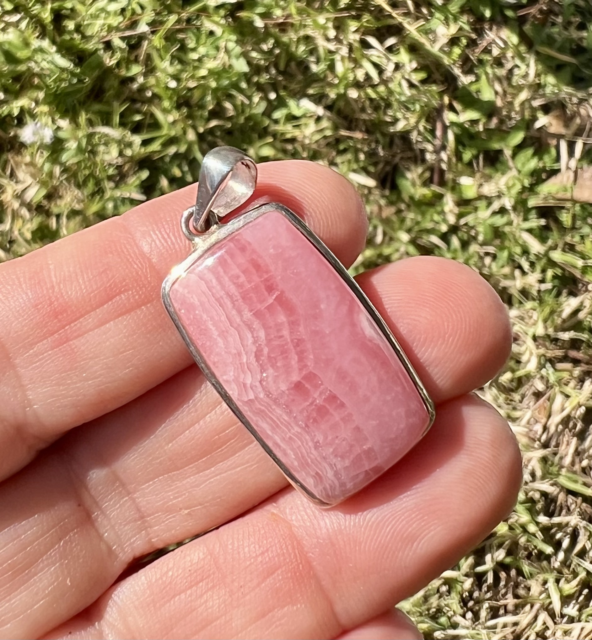 rhodochrosite pendant