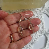 citrine gemstone earrings